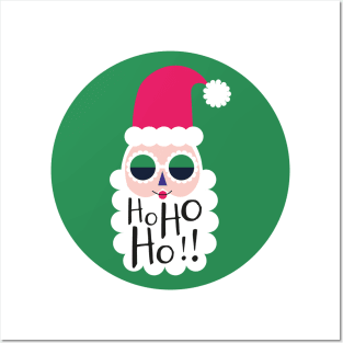 hohoho santa Christmas Posters and Art